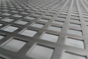 Square-holed perforated metal sheets