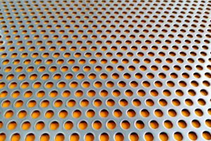 Round-holed perforated metal sheets