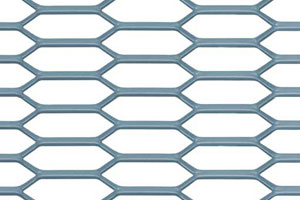 Diamond (hexagonal) mesh expanded metal sheets