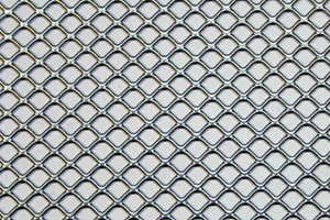 Square-holed mesh expanded metal sheets