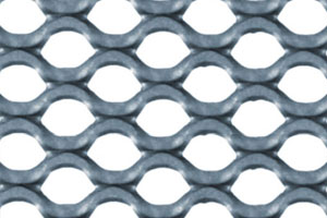 Round-holed mesh expanded metal sheets