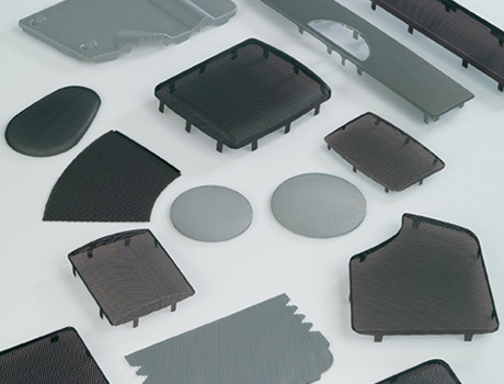 Perforated and expanded sheets for washing machines and dishwashers.